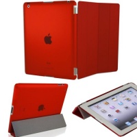 KHOMO ® DUAL CASE Red Smart Cover FRONT + Red Crystal Rubberized Back Protector for Apple iPad 2 , iPad 3 & iPad 4 (The new iPad HD) KHOMO ® DUAL CASE Red Smart Cover FRONT + Red Crystal Rubberized Back Protector for Apple iPad 2 , iPad 3 & iPad 4 (The new iPad HD)