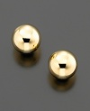 These 14k stud earrings (8 mm) are classics that are perfect for everyday.