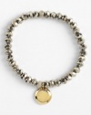 Michael Kors Brilliance Charm Bead Stretch Bracelet, Gold