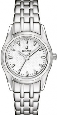 Bulova Women's 96L127 Bracelet Silver White Dial Watch Bulova Women's 96L127 Bracelet Silver White Dial Watch