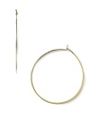 A striking yet slim silhouette makes these classic hoop earrings feminine and refined. From MICHAEL Michael Kors.