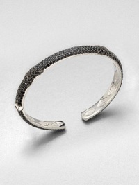 From the Soho Collection. Rich black spinel stones set in sleek sterling silver.. Black spinelSterling silverLength, about 7.5Hinged closureImported From the Soho Collection. Rich black spinel stones set in sleek sterling silver.. Black spinelSterling silverLength, about 7.5Hinged closureImported