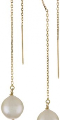 Mizuki 14k White Seed Pearl Earrings On Chain Mizuki 14k White Seed Pearl Earrings On Chain