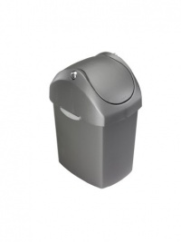 simplehuman 8L-Liter / 2-Gallon Swing Can, Grey Plastic simplehuman 8L-Liter / 2-Gallon Swing Can, Grey Plastic