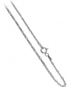 Nickel Free Italian Sterling Silver 1.5mm Figaro Link Chain Necklace