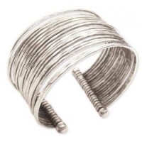 ZADAWESOME18LinedHammeredCuffBraceletSilverTone ZADAWESOME18LinedHammeredCuffBraceletSilverTone