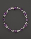 Badgley Mischka Amethyst And Diamond Bracelet