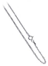 Nickel Free Italian Sterling Silver 1.5mm Figaro Link Chain Necklace Nickel Free Italian Sterling Silver 1.5mm Figaro Link Chain Necklace
