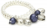 Kenneth Cole New York Holiday Boxed Navy Glitter Bead Stretch Bracelet Kenneth Cole New York Holiday Boxed Navy Glitter Bead Stretch Bracelet