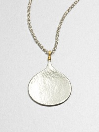 An elegant yet whimsical style with a sterling silver bottle-shaped pendant accented with a radiant 24k gold bale on a link chain. Sterling silver24k goldLength, about 23.6 adjustablePendant size, about 1.7Lobster clasp closureImported An elegant yet whimsical style with a sterling silver bottle-shaped pendant accented with a radiant 24k gold bale on a link chain. Sterling silver24k goldLength, about 23.6 adjustablePendant size, about 1.7Lobster clasp closureImported