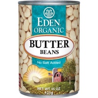 Eden Organic Butter Beans, No Salt Added, 15-Ounce Cans (Pack of 12) Eden Organic Butter Beans, No Salt Added, 15-Ounce Cans (Pack of 12)