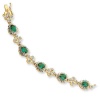 Kennedy Replica Crystal swarovski Emerald Bracelet - 8 Inch - JewelryWeb