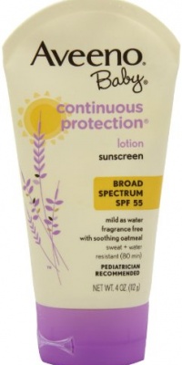 Aveeno Baby Sunblock Lotion, SPF 55, 4 Ounce Aveeno Baby Sunblock Lotion, SPF 55, 4 Ounce