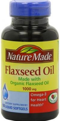 Nature Made Flaxseed Oil 1000mg, 100 Softgels Nature Made Flaxseed Oil 1000mg, 100 Softgels