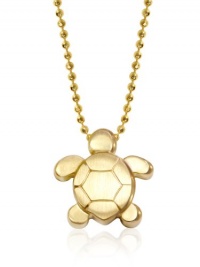 Alex Woo Little Seasons 14kt Yellow Gold Sea Turtle Pendant Necklace Alex Woo Little Seasons 14kt Yellow Gold Sea Turtle Pendant Necklace