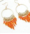 The California Beach Earrings (Pretty Coral Orange)