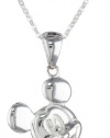 Disney Mickey Sterling Silver Pendant Necklace with 18 Chain