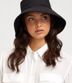 Wide brim bucket hat features an adjustable inner band for a perfect fit.48% cotton/49% nylon/3% elastaneAdjustable inner bandBrim, about 3Cotton linedHand washImported