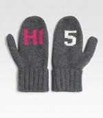 Give someone a statement-making high five in these toasty wool mittens.7 longMerino woolHand washImported