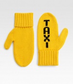 Snag that cab in these classic wool mittens stamped with the word taxi on the palm.Merino Wool7 longHand washImported