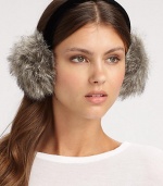 EXCLUSIVELY AT SAKS. A soft, fluffy design with a pretty band that's sure to keep you warm. PolyesterImported