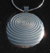 A Scalar Energy Store's Thrive Worldwide Silver Tone Pendant w/ Sterling Silver snake style necklace (Can be Registered)