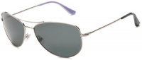 Kate Spade Women's Ally Polarized Aviator Sunglasses,Silver Frame/Gray Lens,one size Kate Spade Women's Ally Polarized Aviator Sunglasses,Silver Frame/Gray Lens,one size