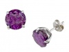 Genuine Amethyst Earrings by Effy Collection® in 14 kt White Gold LIFETIME WARRANTY