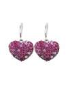 Effy Jewlery Balissima Splash Ruby and Pink Sapphire Heart Earrings