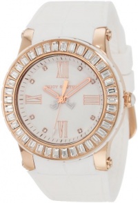 Juicy Couture Women's 1900886 Hrh White Embossed Jelly Strap Watch Juicy Couture Women's 1900886 Hrh White Embossed Jelly Strap Watch
