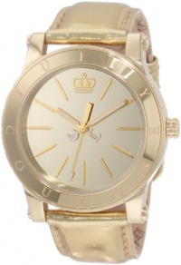 Juicy Couture Women's 1900835 HRH Gold Mirror-Metallic Leather Strap Watch Juicy Couture Women's 1900835 HRH Gold Mirror-Metallic Leather Strap Watch