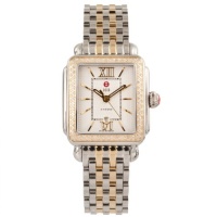 Michele Women's 'Deco' Diamond Two-tone Stainless Steel Watch Michele Women's 'Deco' Diamond Two-tone Stainless Steel Watch