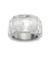 Clear and present chic! Swarovski translates its signature crystal into an eye-catching cocktail ring. Available in wear-with-anything classic clear crystal, in addition to pretty teal and rose versions. Made in silver tone mixed metal. Size 7.