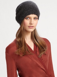 The perfect accessory for the season, in a soft cashmere/silk bouclé knit.Concealed elastic bandDry clean50% cashmere/50% silkImported of Italian fabric The perfect accessory for the season, in a soft cashmere/silk bouclé knit.Concealed elastic bandDry clean50% cashmere/50% silkImported of Italian fabric