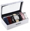 XOXO Women's XO9023 Seven Color Crocodile Interchangeable Strap Set Watch
