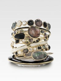 EXCLUSIVELY AT SAKS. From the Rock Candy Collection. Black shell shimmers in a polished 18K yellow gold setting.Black shell 18K yellow gold Diameter, about 2¾ Imported Please note: Bracelets sold separately. EXCLUSIVELY AT SAKS. From the Rock Candy Collection. Black shell shimmers in a polished 18K yellow gold setting.Black shell 18K yellow gold Diameter, about 2¾ Imported Please note: Bracelets sold separately.