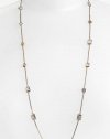 Michael Kors Gold Tone Party Cocktail Station Closure Necklace, 30