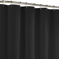Maytex Fabric Shower Curtain Liner, Black Maytex Fabric Shower Curtain Liner, Black