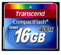 Transcend 400X - 16 GB Compact Flash Memory Card TS16GCF400 (Blue)