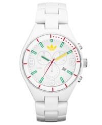 As clean as a fresh pair of sneakers, this Cambridge watch by adidas will have you moving just as quick. As clean as a fresh pair of sneakers, this Cambridge watch by adidas will have you moving just as quick.