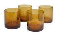 Artland Iris DOF, 14-Ounce, Amber, Set of 4 Artland Iris DOF, 14-Ounce, Amber, Set of 4