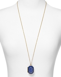 Color pop and locket with this kate spade new york necklace, which features a brighter-is-better pendant styled on a gleaming chain. Color pop and locket with this kate spade new york necklace, which features a brighter-is-better pendant styled on a gleaming chain.