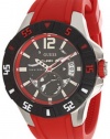 Guess Red Masculine Sport Color Men's watch #U0034G1