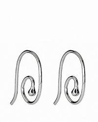 In smooth sterling silver, PANDORA's medium french wire earrings await your favorite charms. In smooth sterling silver, PANDORA's medium french wire earrings await your favorite charms.