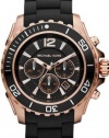 Michael Kors Watches Drake (Black with Rose Gold)