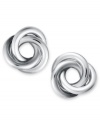 Eternally chic. Giani Bernini's polished knot earrings make the perfect accent to any look. Crafted in sterling silver. Approximate diameter: 1/2 inch.