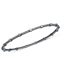 Stack on endless dazzle! This glamorous bangle bracelet from CRISLU is the perfect layering piece with cubic zirconia sparkle (2-1/2 ct. t.w.). Set in pure hematite over sterling silver. Approximate diameter: 2-1/2 inches. Stack on endless dazzle! This glamorous bangle bracelet from CRISLU is the perfect layering piece with cubic zirconia sparkle (2-1/2 ct. t.w.). Set in pure hematite over sterling silver. Approximate diameter: 2-1/2 inches.