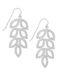 Chic chandeliers. Beaded accents add dimension to Studio Silver's stunning drop earrings. Crafted in sterling silver. Approximate drop: 2 inches. Chic chandeliers. Beaded accents add dimension to Studio Silver's stunning drop earrings. Crafted in sterling silver. Approximate drop: 2 inches.