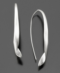 These silvertone mixed metal earrings from Kenneth Cole New York lend a luminous finish to any ensemble. Each measures 2 inches long. These silvertone mixed metal earrings from Kenneth Cole New York lend a luminous finish to any ensemble. Each measures 2 inches long.