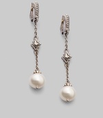 From the Windsor Collection. A truly signature creation in sterling silver with single pearl drop.Pearl Sterling silver Length, about 2¼ Width, about ¼ Lever back closure Made in USA 